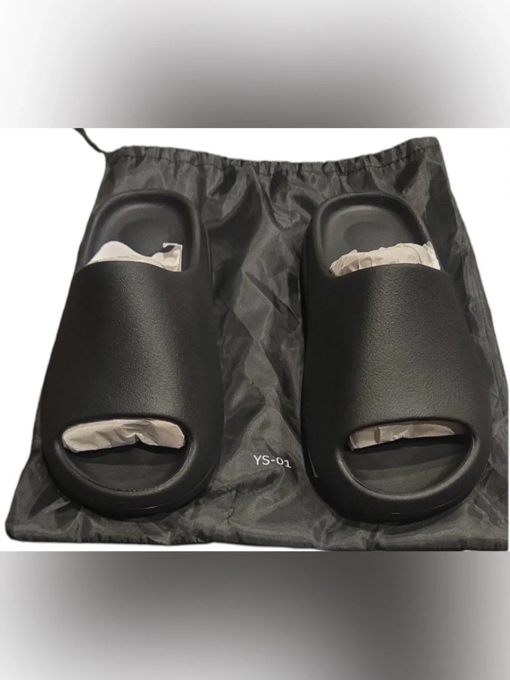 YZY YS-01 Black Slides Kanye West Men’s Size 11 New Dust Bag Sandals Authentic